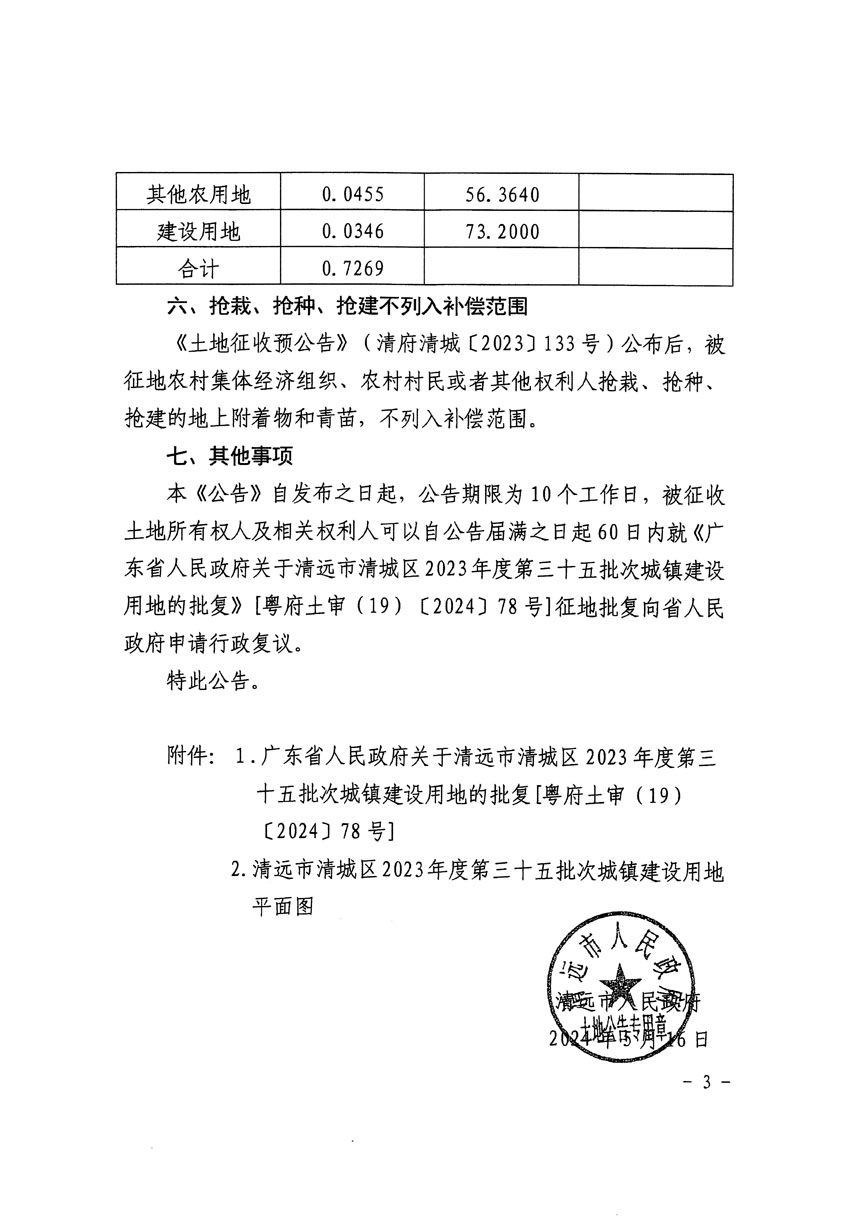 清遠(yuǎn)市清城區(qū)2023年度第三十五批次城鎮(zhèn)建設(shè)用地征收土地公告（清府清城[2024]62號(hào)）_頁(yè)面_3.jpg